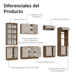 Foto 5 | Cocina Integral Completa Modular Madesa Agata 340cm Mc 01