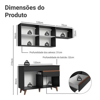 Foto 3 | Cocina Integral Completa Modular Madesa Reims 190cm Nn 04