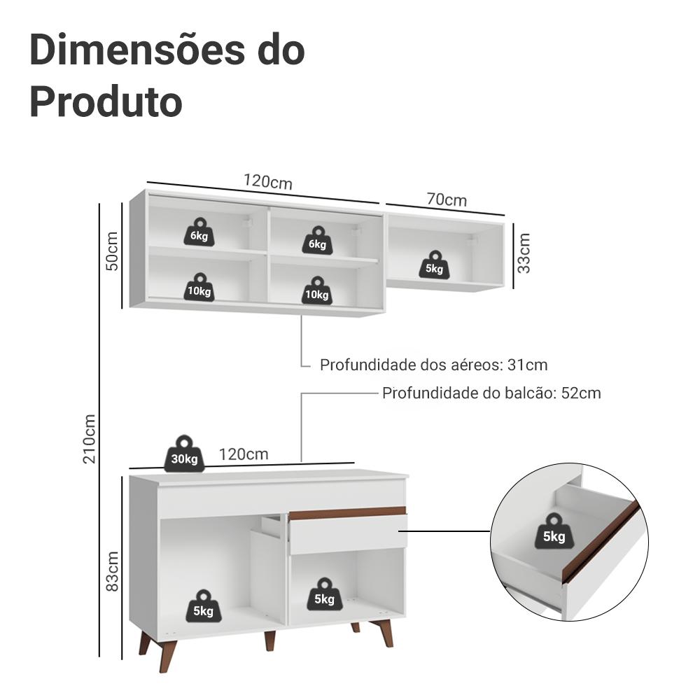 Foto 4 pulgar | Cocina Integral Completa Modular Madesa Reims 190cm Bb 05