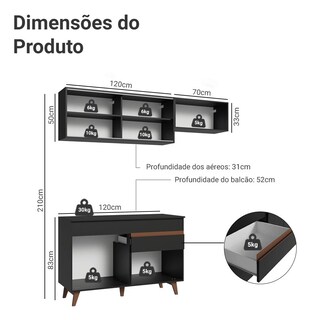 Foto 3 | Cocina Integral Completa Modular Madesa Reims 190cm Nn 05