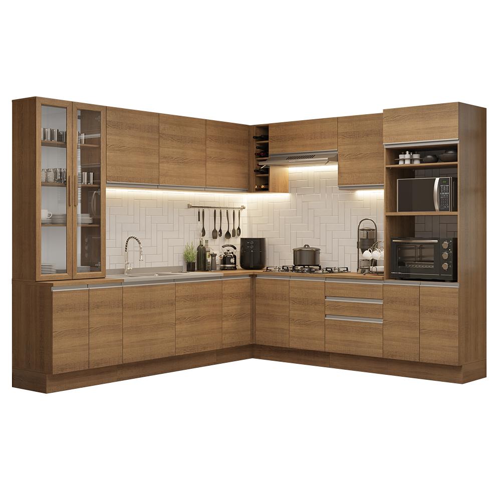 Foto 2 pulgar | Cocina Integral Completa Armario De Vidrio Madesa Glamy Mm 2