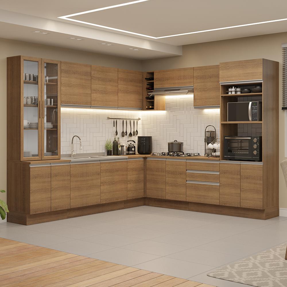 Foto 3 pulgar | Cocina Integral Completa Armario De Vidrio Madesa Glamy Mm 2