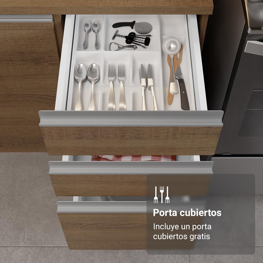 Foto 9 pulgar | Cocina Integral Completa Armario De Vidrio Madesa Glamy Mm 2
