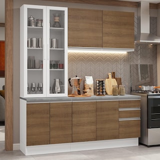 Foto 2 | Cocina Integral Completa Armario De Vidrio Madesa Glamy Bm 5