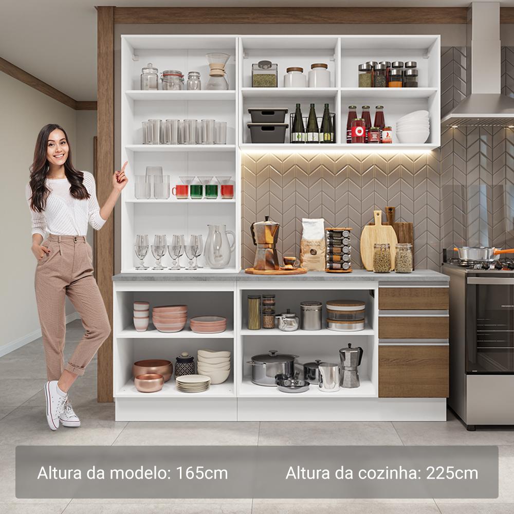 Foto 5 pulgar | Cocina Integral Completa Armario De Vidrio Madesa Glamy Bm 5