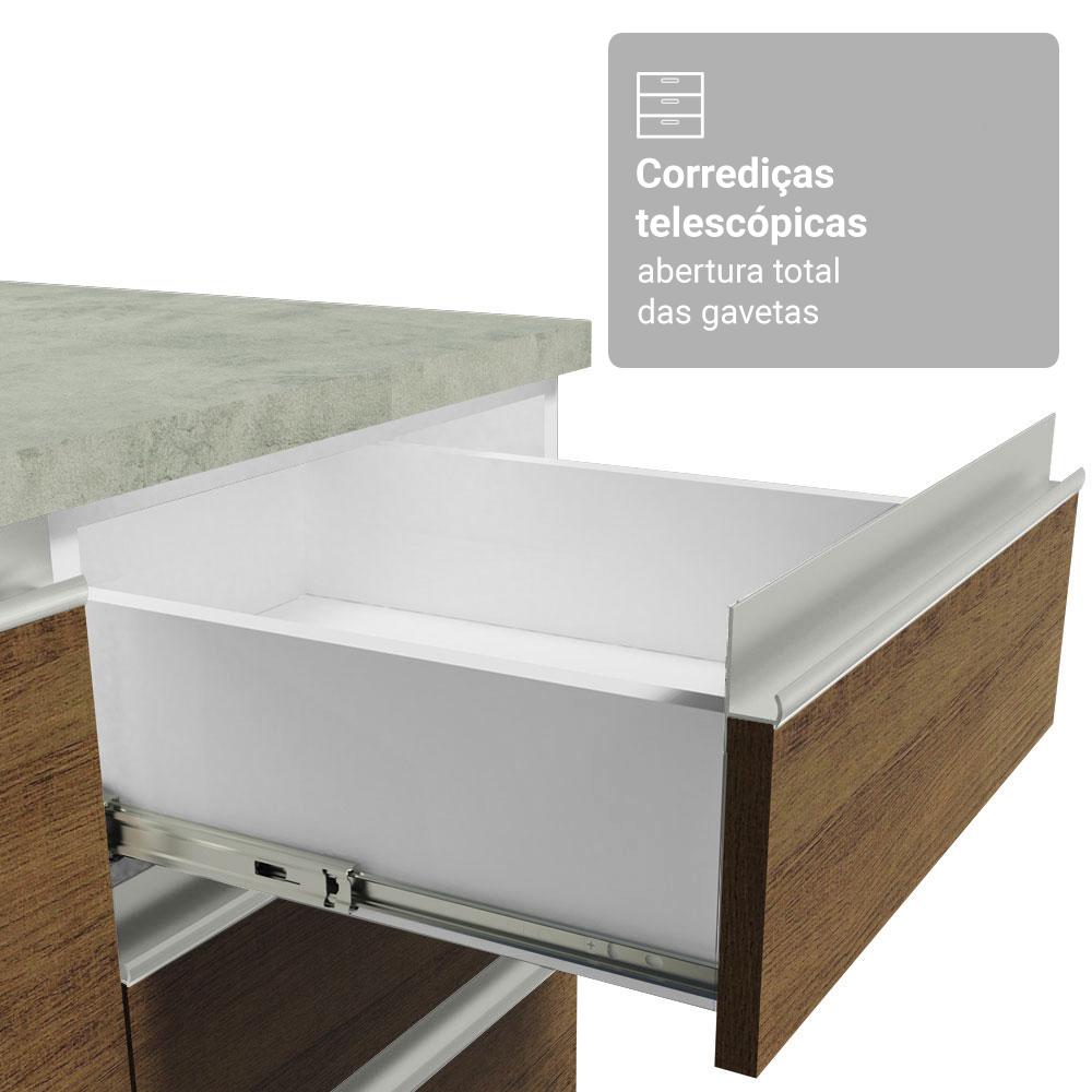 Foto 8 pulgar | Cocina Integral Completa Armario De Vidrio Madesa Glamy Bm 5