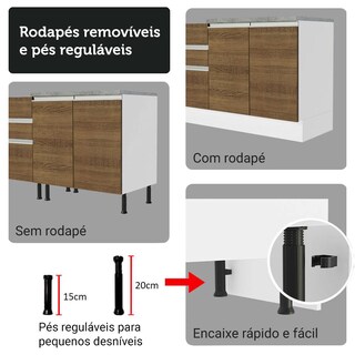 Foto 8 | Cocina Integral Completa Armario De Vidrio Madesa Glamy Bm 5