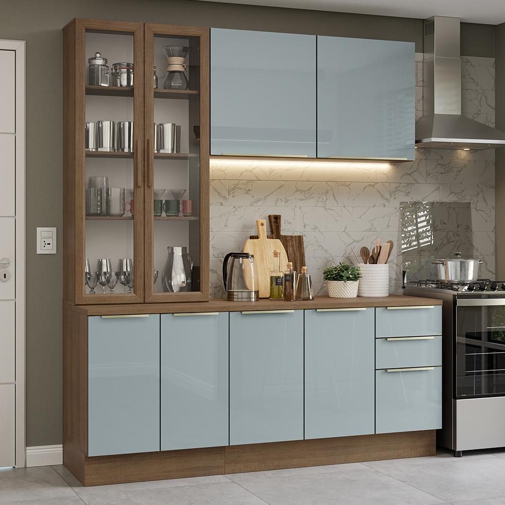 Foto 2 | Cocina Integral Completa Armario De Vidrio Madesa Lux Mg 02