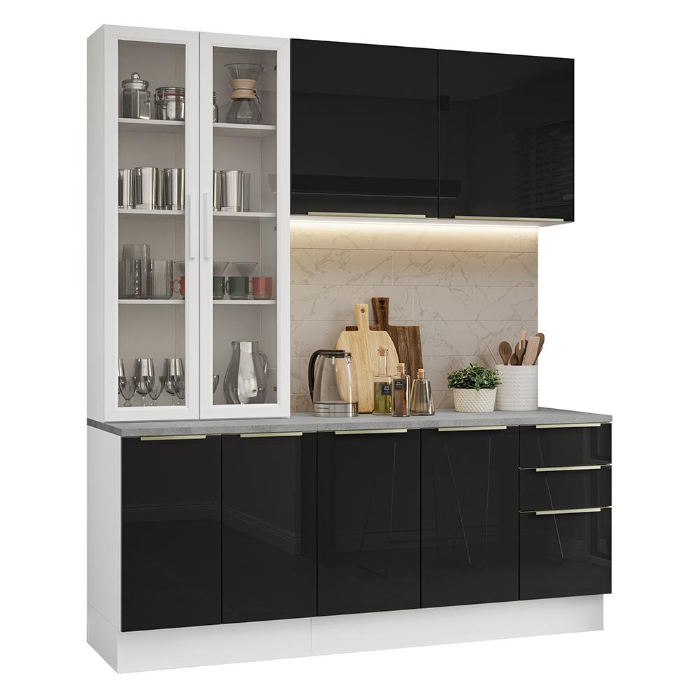 Foto 1 | Cocina Integral Completa Armario De Vidrio Madesa Lux Bn 02