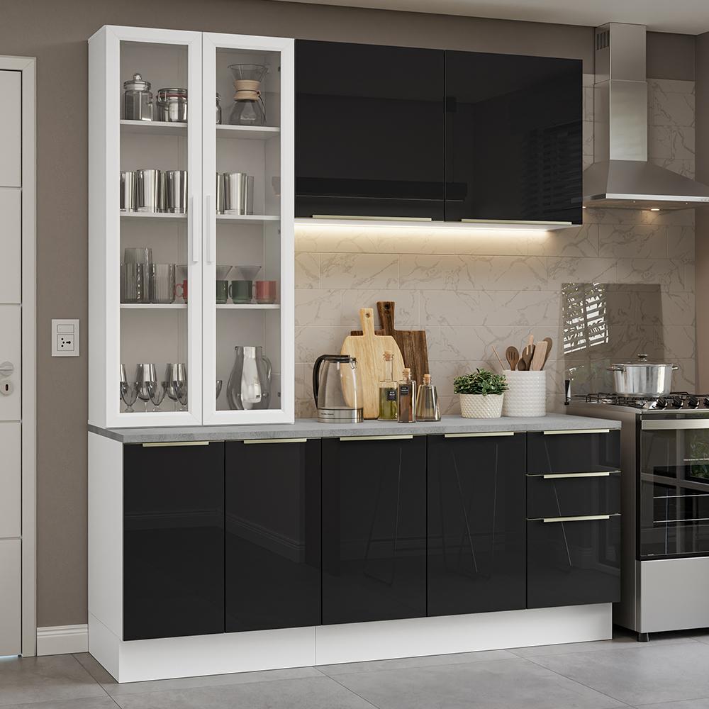 Foto 2 | Cocina Integral Completa Armario De Vidrio Madesa Lux Bn 02