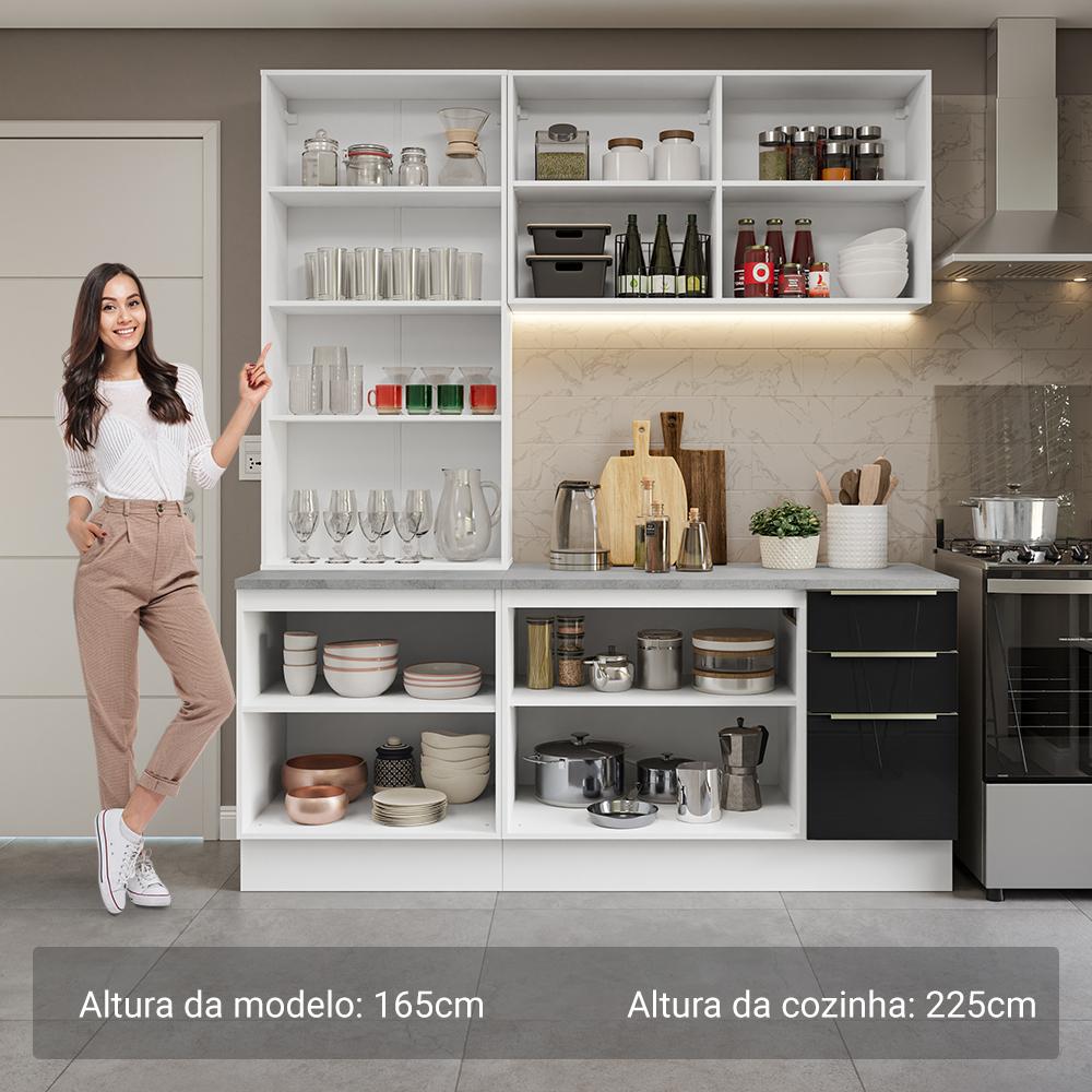 Foto 5 pulgar | Cocina Integral Completa Armario De Vidrio Madesa Lux Bn 02