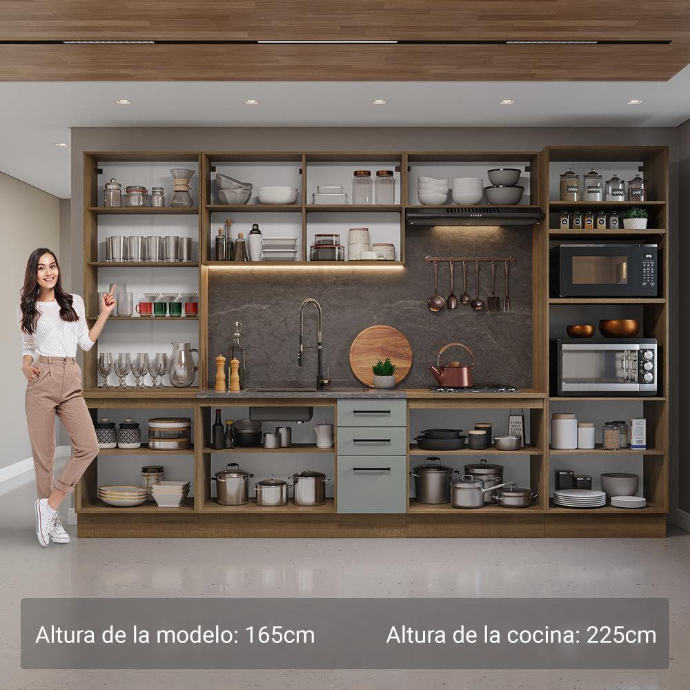 Foto 5 pulgar | Cocina Integral Completa Modular Madesa Agata 340cm Mg 2