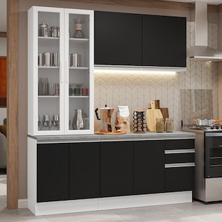 Foto 2 | Cocina Integral Completa Armario De Vidrio Madesa Glamy Bn 5