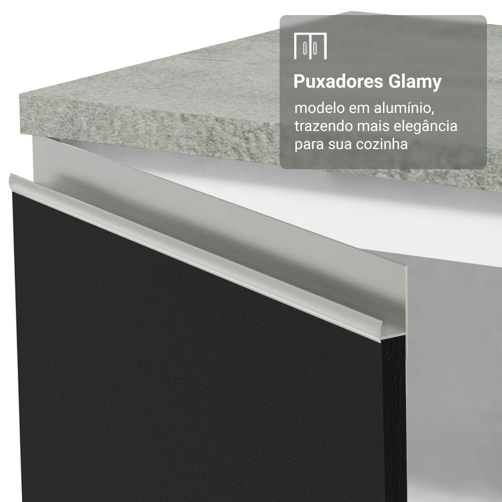 Foto 7 pulgar | Cocina Integral Completa Armario De Vidrio Madesa Glamy Bn 5