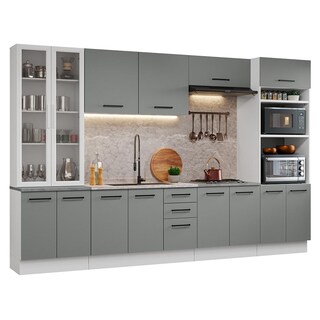 Foto 1 | Cocina Integral Completa Armario De Vidrio Madesa Agata Bg 3