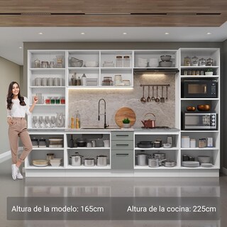 Foto 4 | Cocina Integral Completa Armario De Vidrio Madesa Agata Bg 3