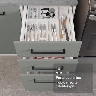 Foto 8 | Cocina Integral Completa Armario De Vidrio Madesa Agata Bg 3