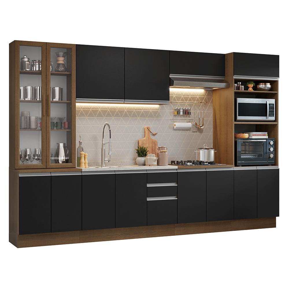 Foto 1 | Cocina Integral Completa Armario De Vidrio Madesa Glamy Mn 1