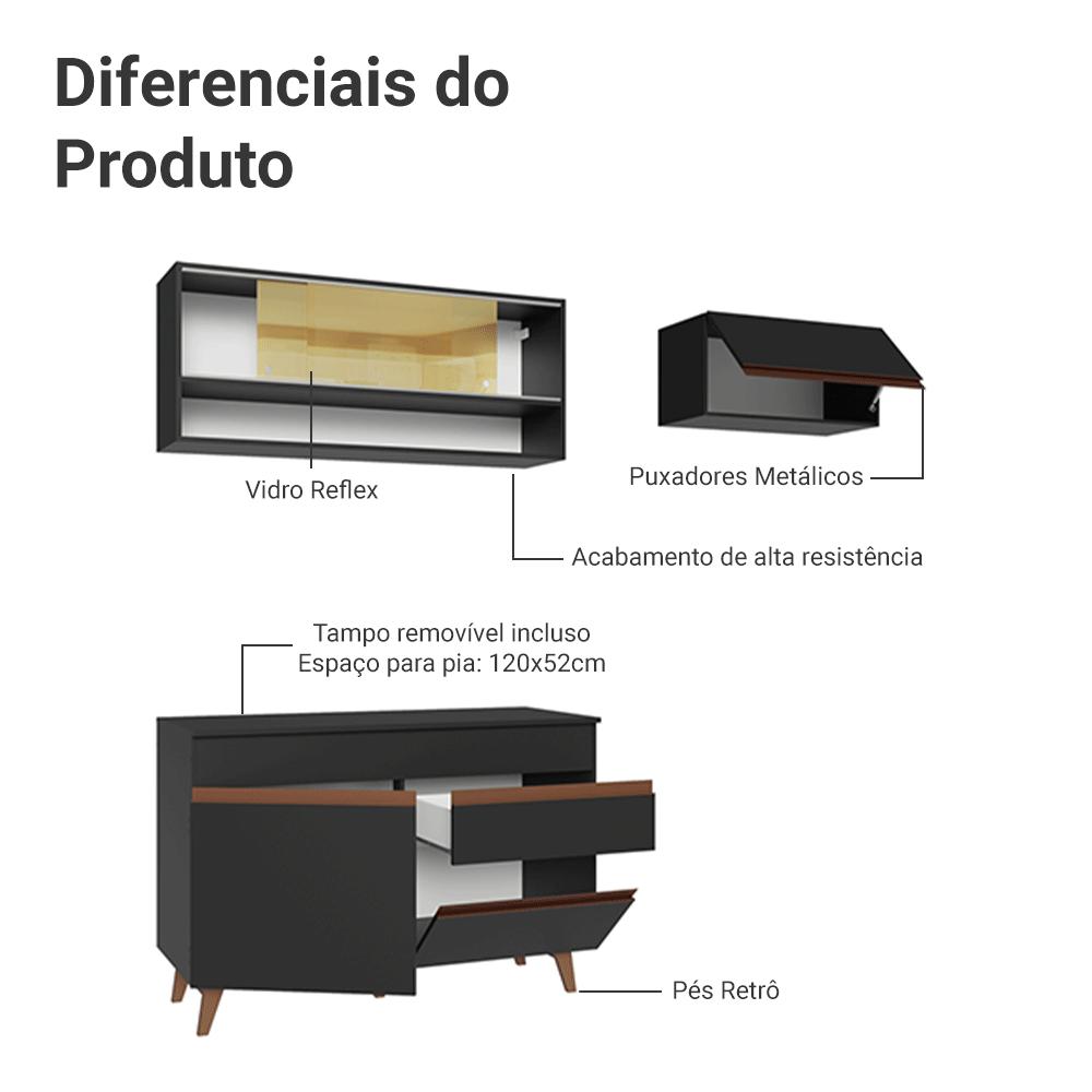 Foto 4 pulgar | Cocina Integral Completa Modular Madesa Reims 190cm Nn 06