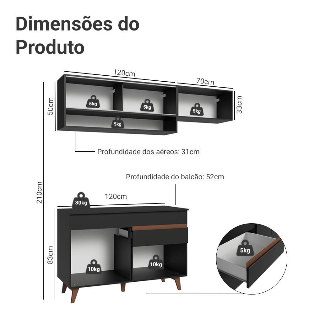 Foto 5 pulgar | Cocina Integral Completa Modular Madesa Reims 190cm Nn 06
