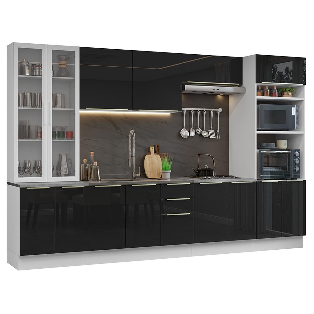Foto 1 | Cocina Integral Completa Armario De Vidrio Madesa Lux Bn 03