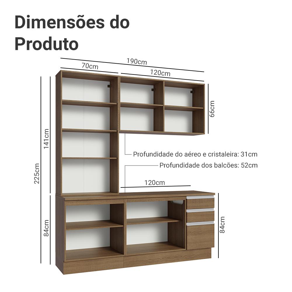 Foto 3 | Cocina Integral Completa Modular Madesa Glamy 190cm Mm 05