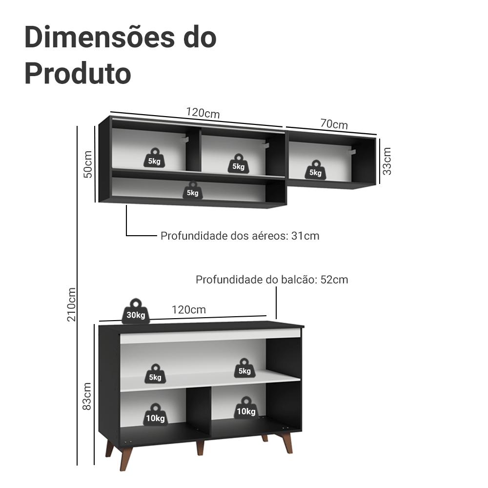 Foto 4 pulgar | Cocina Integral Completa Modular Madesa Reims 190cm Nn 07