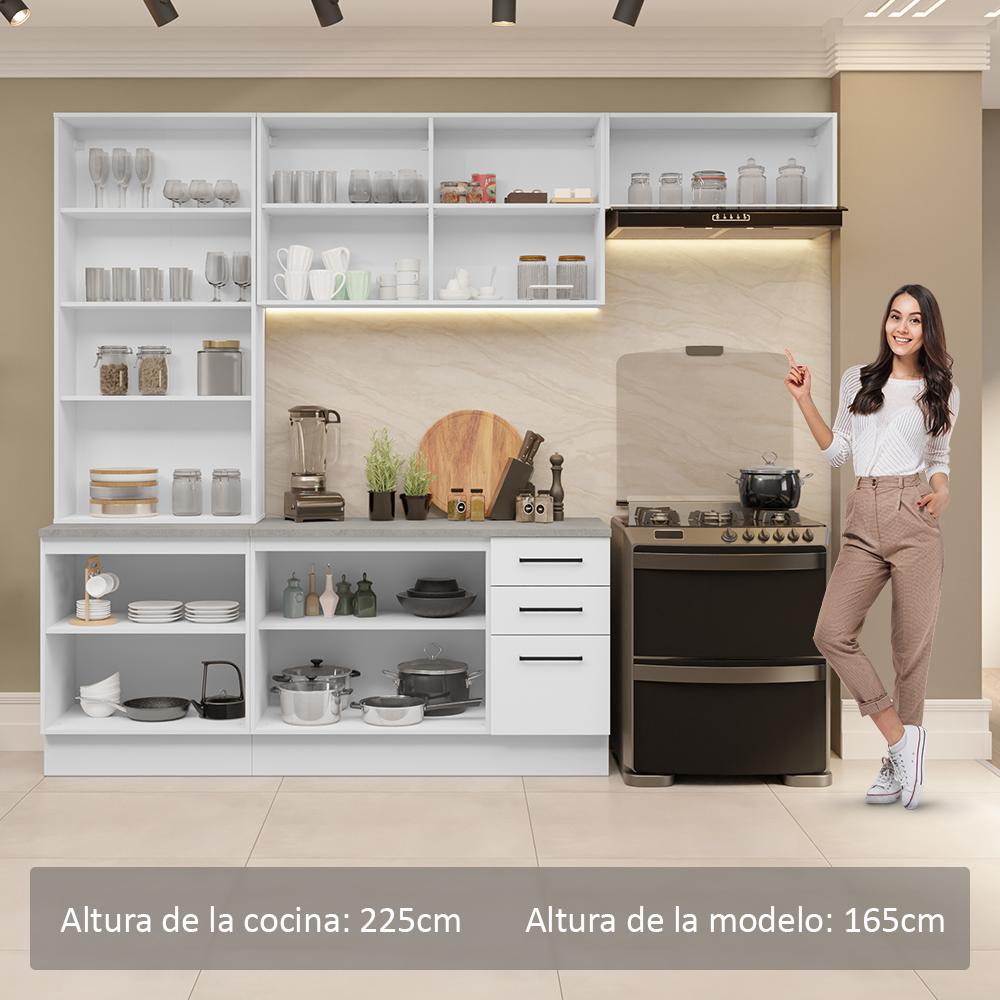 Foto 5 | Cocina Integral Completa Armario De Vidrio Madesa Agata Bc 12