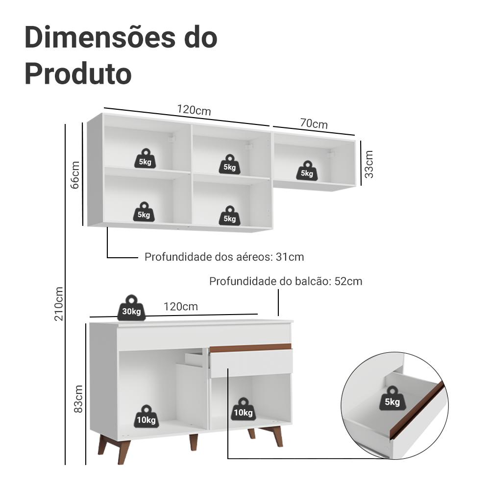 Foto 4 pulgar | Cocina Integral Completa Modular Madesa Reims 190cm Bb 04