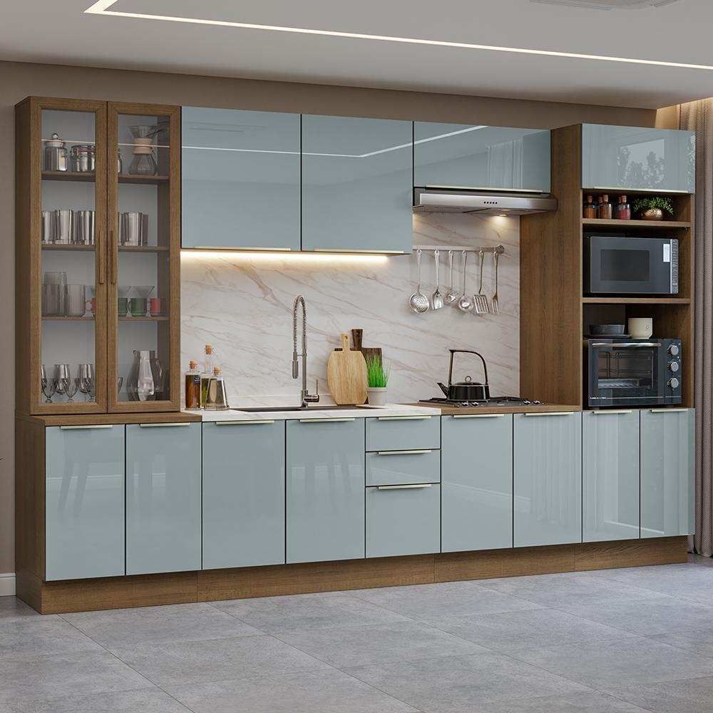 Foto 2 | Cocina Integral Completa Armario De Vidrio Madesa Lux Mg 03