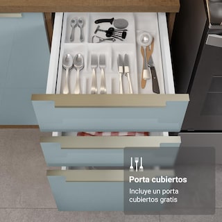 Foto 8 | Cocina Integral Completa Armario De Vidrio Madesa Lux Mg 03