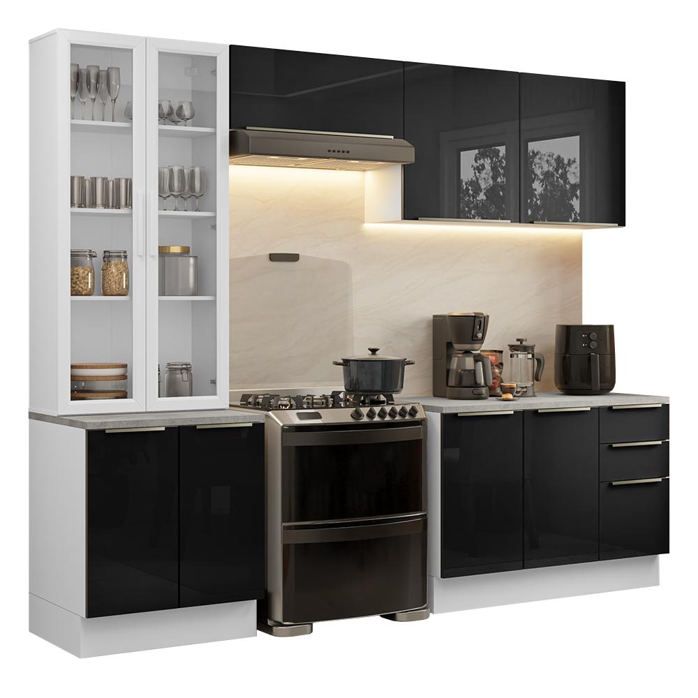 Foto 1 | Cocina Integral Completa Armario De Vidrio Madesa Lux Bn 04