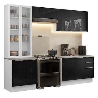Foto 1 | Cocina Integral Completa Armario De Vidrio Madesa Lux Bn 04