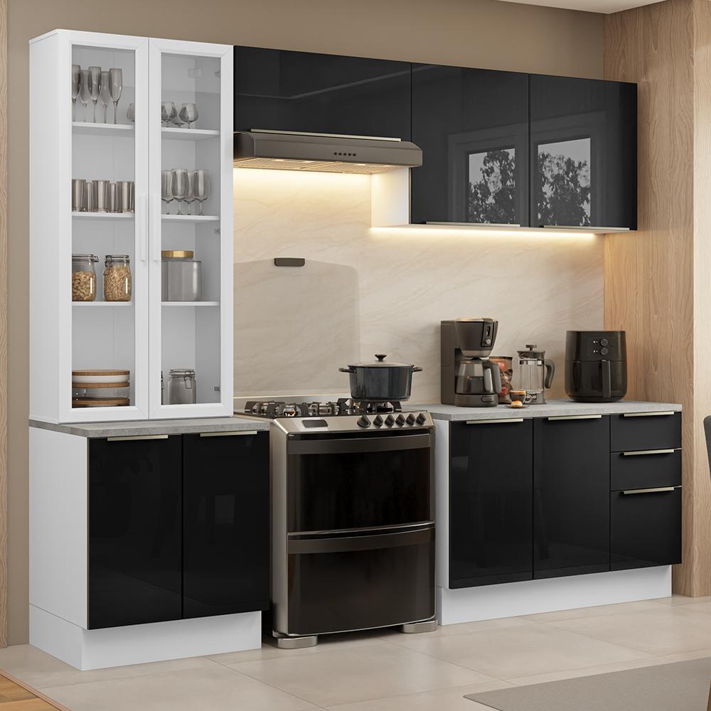 Foto 2 | Cocina Integral Completa Armario De Vidrio Madesa Lux Bn 04