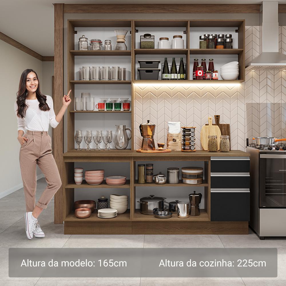 Foto 5 pulgar | Cocina Integral Completa Modular Madesa Glamy 190cm Mn 05
