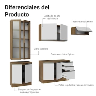 Foto 4 | Cocina Integral Completa Modular Madesa Glamy 270cm Mb 16