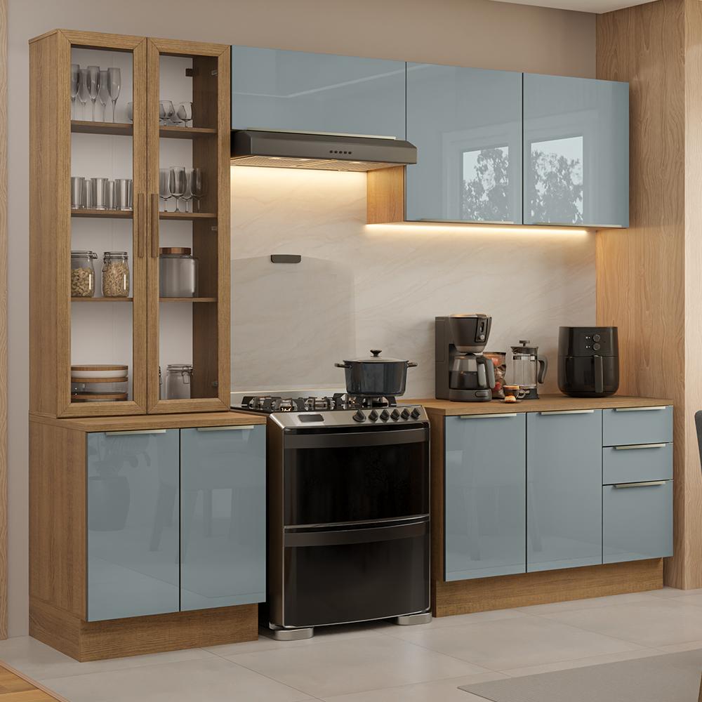 Foto 2 | Cocina Integral Completa Armario De Vidrio Madesa Lux Mg 04