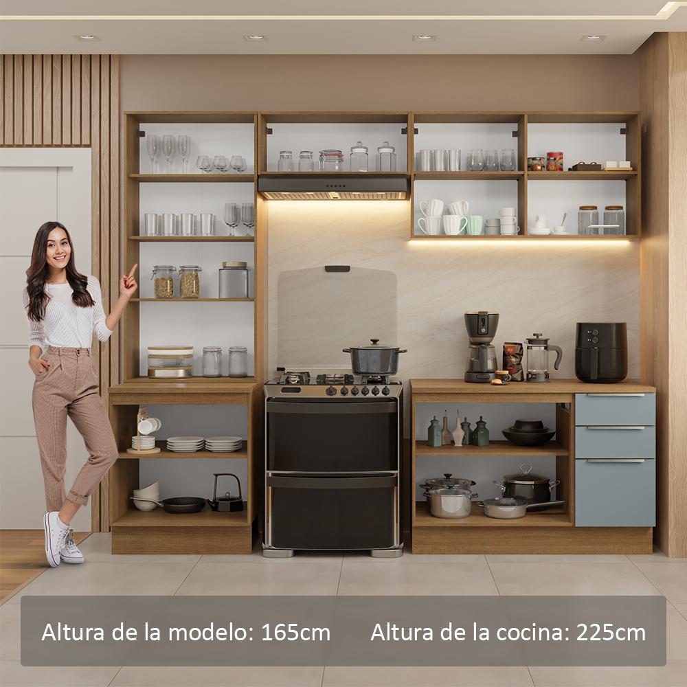 Foto 5 | Cocina Integral Completa Armario De Vidrio Madesa Lux Mg 04