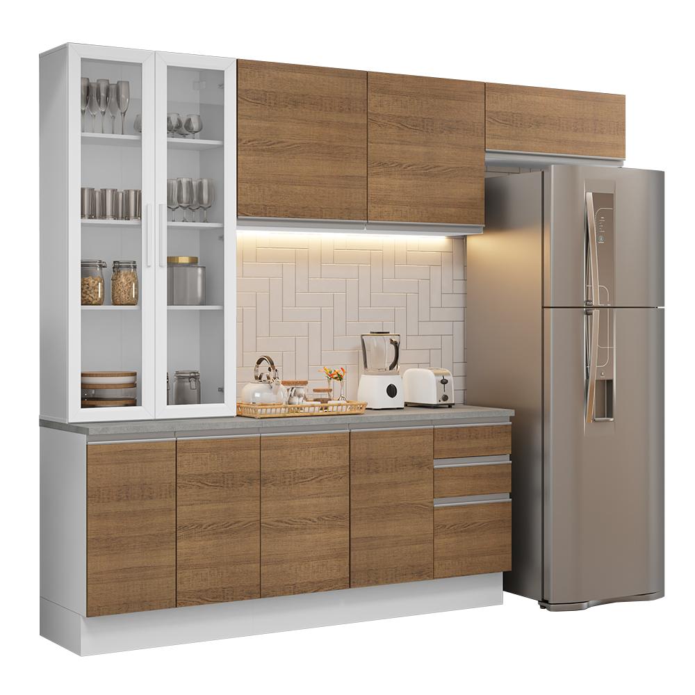 Foto 1 | Cocina Integral Completa Armario De Vidrio Madesa Glamy Bm16