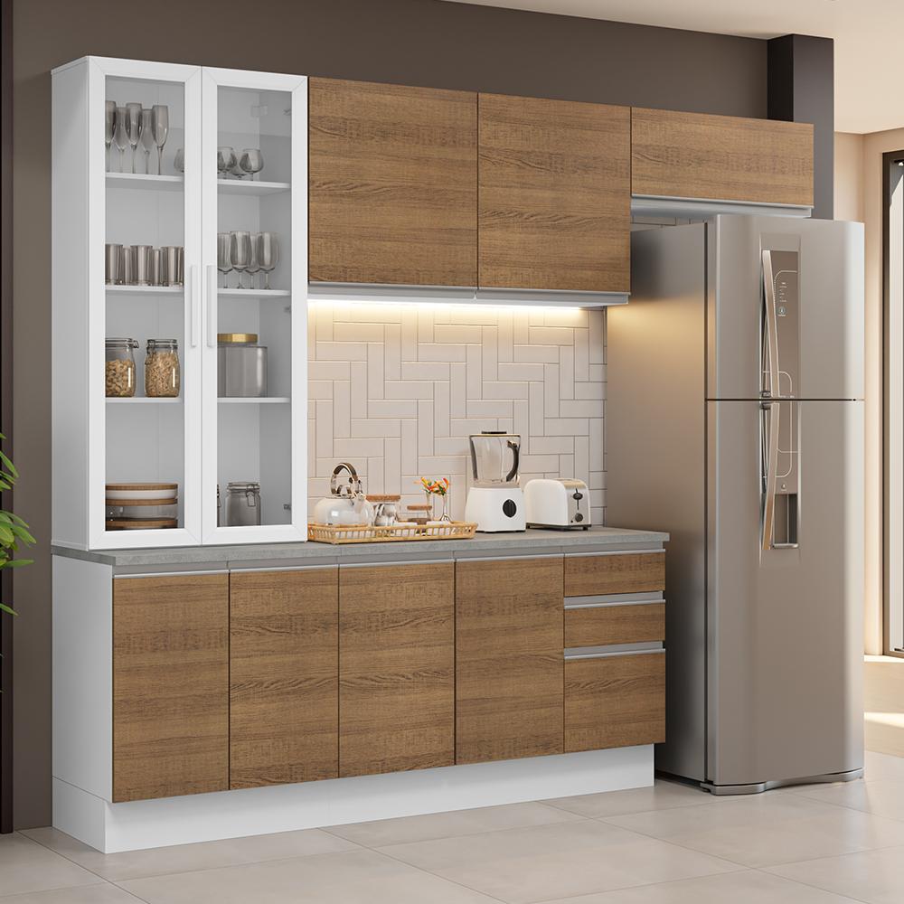 Foto 2 | Cocina Integral Completa Armario De Vidrio Madesa Glamy Bm16