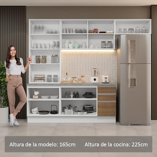 Foto 5 | Cocina Integral Completa Armario De Vidrio Madesa Glamy Bm16