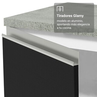 Foto 6 | Cocina Integral Completa Armario De Vidrio Madesa Glamy Bn 1