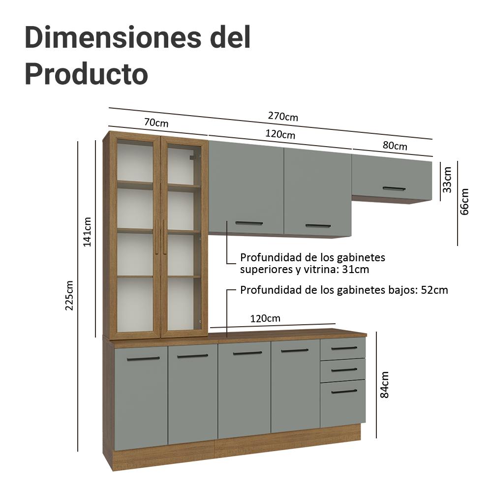 Foto 3 | Cocina Integral Completa Modular Madesa Agata 270cm Mg 11