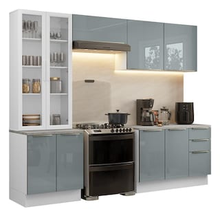 Foto 1 | Cocina Integral Completa Armario De Vidrio Madesa Lux Bg 04