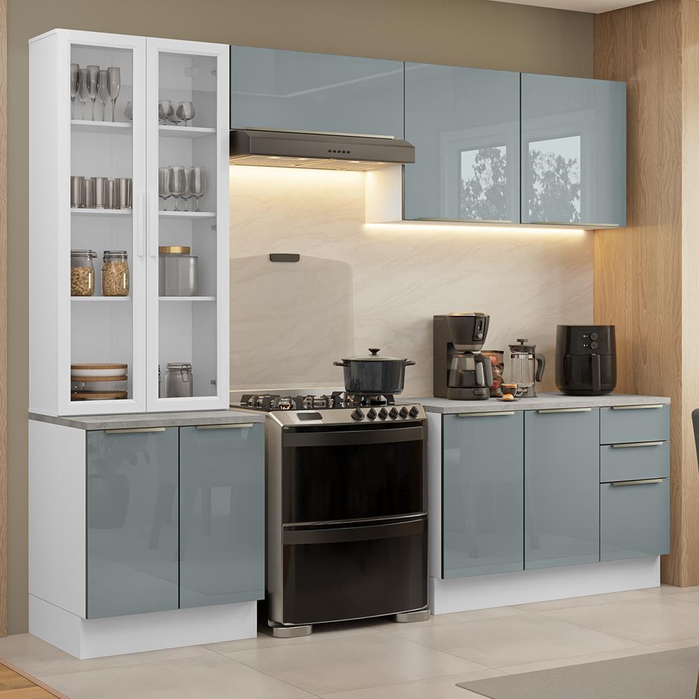 Foto 3 pulgar | Cocina Integral Completa Armario De Vidrio Madesa Lux Bg 04
