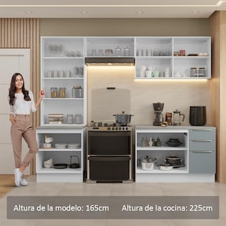 Foto 5 | Cocina Integral Completa Armario De Vidrio Madesa Lux Bg 04