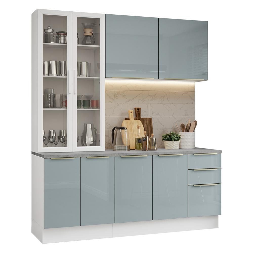 Foto 2 pulgar | Cocina Integral Completa Armario De Vidrio Madesa Lux Bg 02
