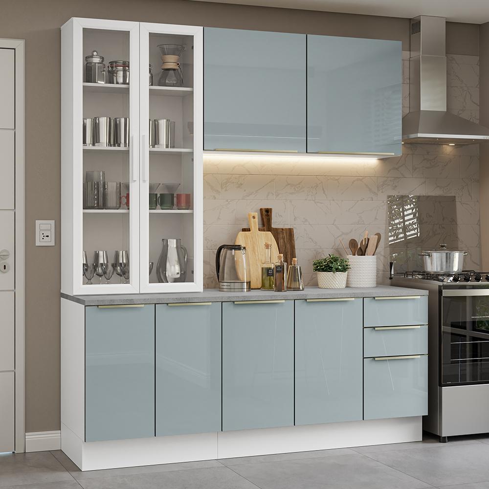 Foto 2 | Cocina Integral Completa Armario De Vidrio Madesa Lux Bg 02