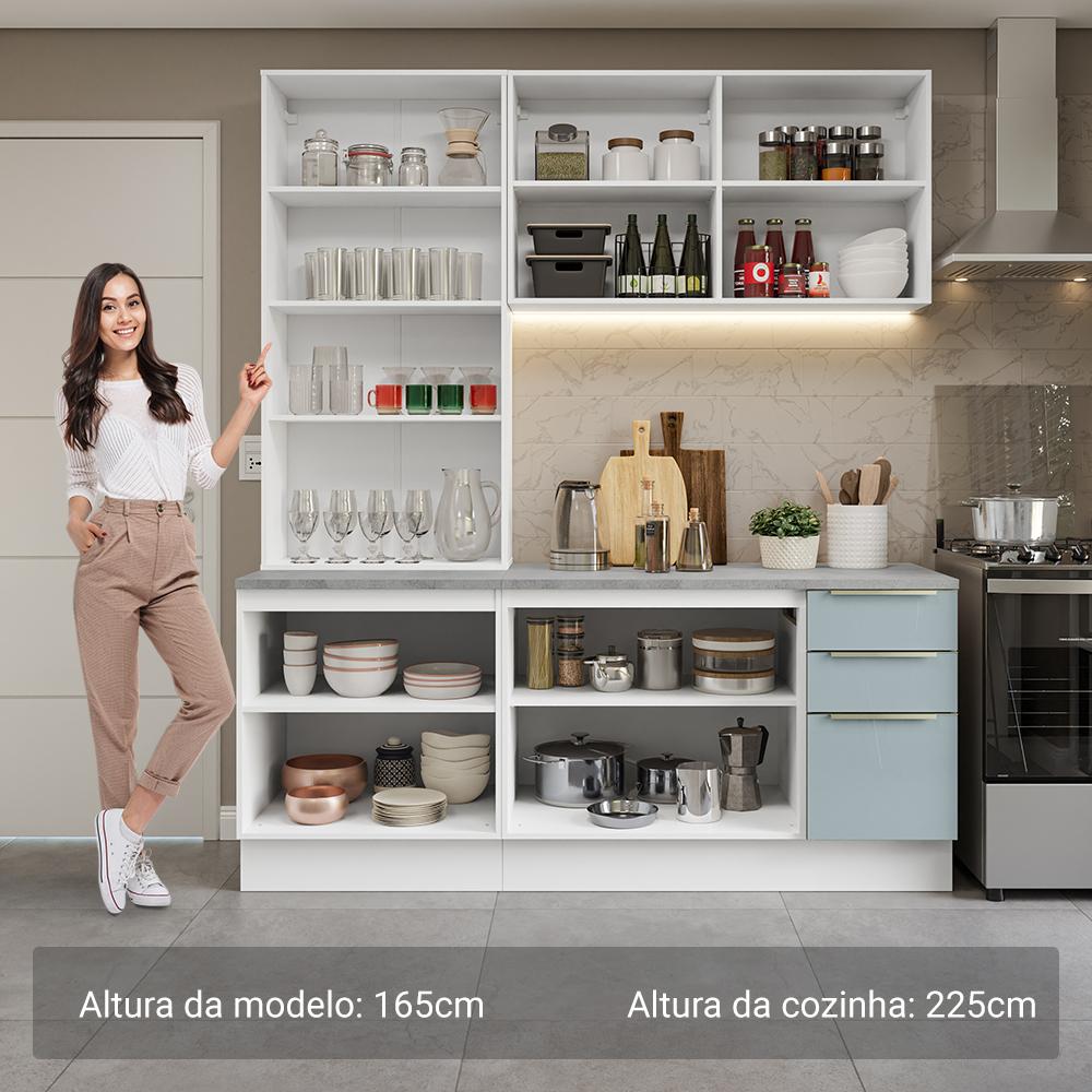 Foto 5 pulgar | Cocina Integral Completa Armario De Vidrio Madesa Lux Bg 02