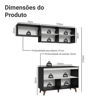 Foto 3 | Cocina Integral Completa Modular Madesa Reims 190cm Nn 08